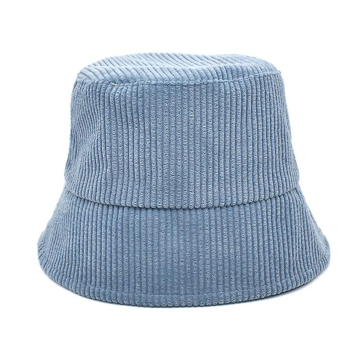 Palarie de iarna unisex, calda, din catifea reiata, cu nervuri, culoare solida, tip pescar-mz6605