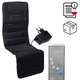 Saltea de Masaj Malatec RETOO HomeSmart, 18W, 2 Zone de Incalzire, 4 Zone de Masaj, 3 Niveluri de Intensitate, 5 Tipuri de Masaj, 12 Motoare cu Vibratii, Functie de Incalzire, 100-240 V, Negru