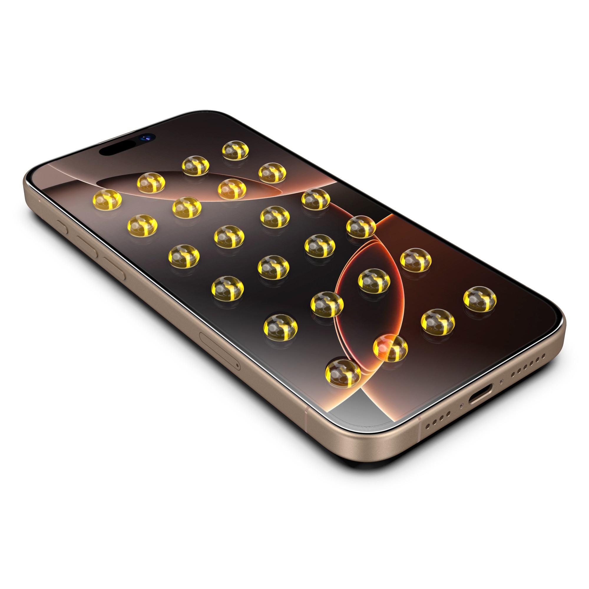 Folie sticla pentru Iphone 15 Pro, Sticla securizata B Series, Anti-amprenta, Anti-Static Flexibila, Margini Negre Aluminiu, Strat Oleofob 6.1", instalare usoara, rapida cu dispozitiv de potrivire automata, Easy Install Kit, protectie telefon, RikBo®