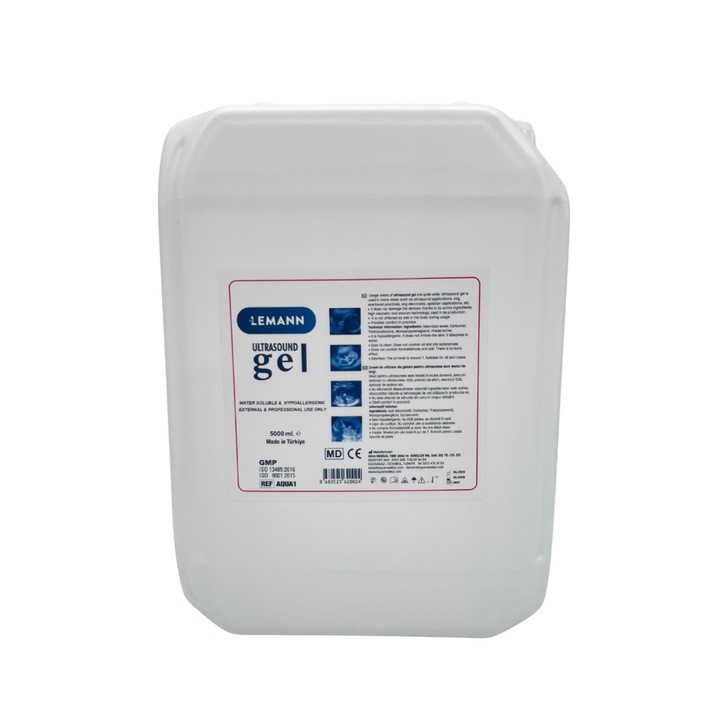 Gel Ultrasunete Lemann, 5000 ml, Gel medical hipoalergenic pentru ecografie si proceduri profesionale