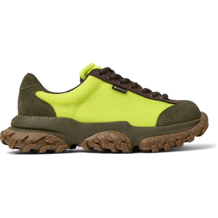 Camper, Pantofi sport impermeabili cu aspect masiv Karst Trek, Verde/Maro