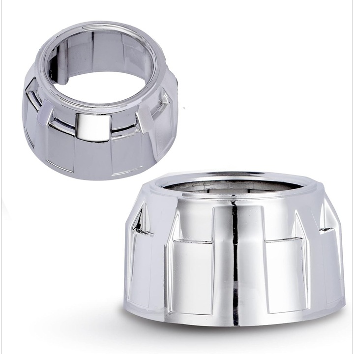 2 db Lupe Bixenon Z260 díszítőburkolat, ezüst, 2,5 hüvelyk, díszítő kupak, napellenző