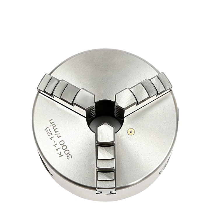 Chuck pentru strung, 3 falci, 125mm, prindere rapida, precizie 0.07mm