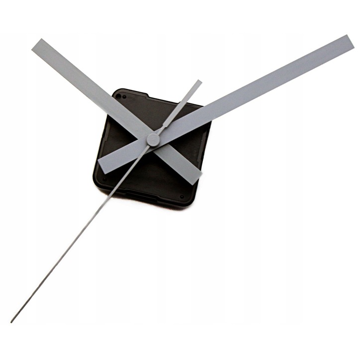 Mecanism de cuart silentios ModernClock, 11,5 cm, maini gri, 56x56mm