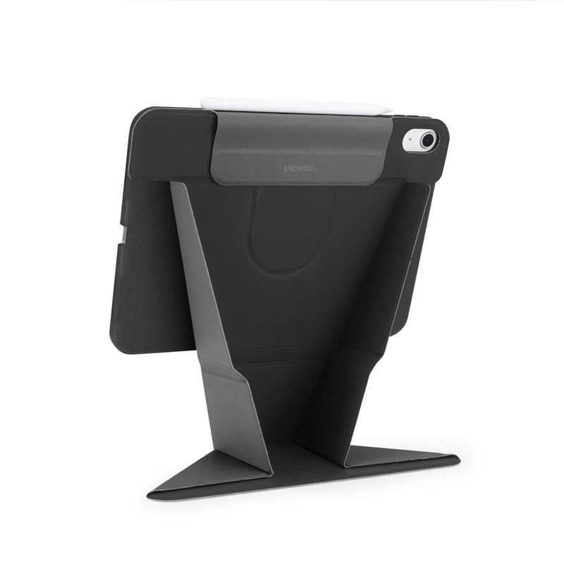 Husa Pipetto Origami No6 Stand, compatibila cu iPad Air 13 inch M3 2025/M2 2024, Black
