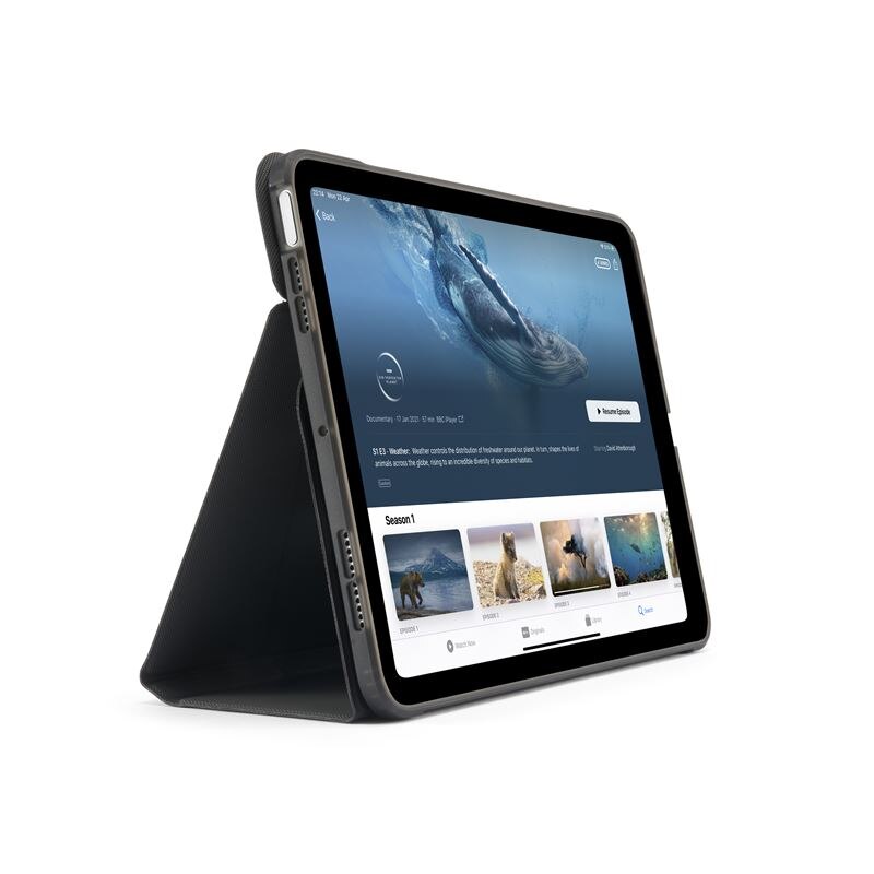 Husa Pipetto Origami No6 Stand, compatibila cu iPad Air 13 inch M3 2025/M2 2024, Black