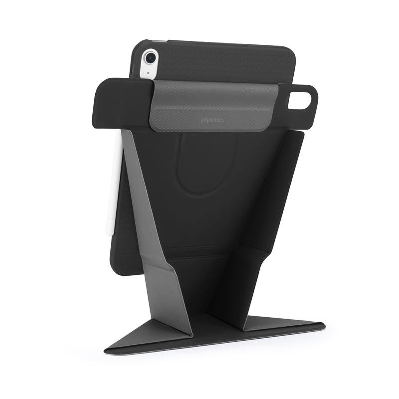 Husa Pipetto Origami No6 Stand, compatibila cu iPad Air 13 inch M3 2025/M2 2024, Black