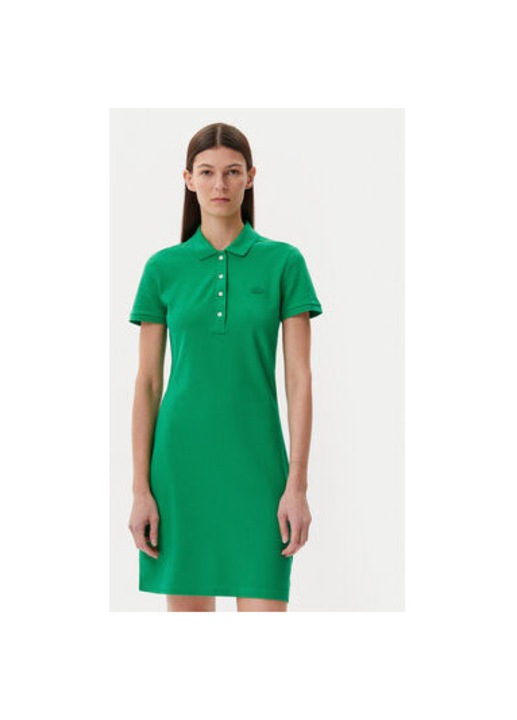 Lacoste női ruha, EF5473, Pamut, Zöld