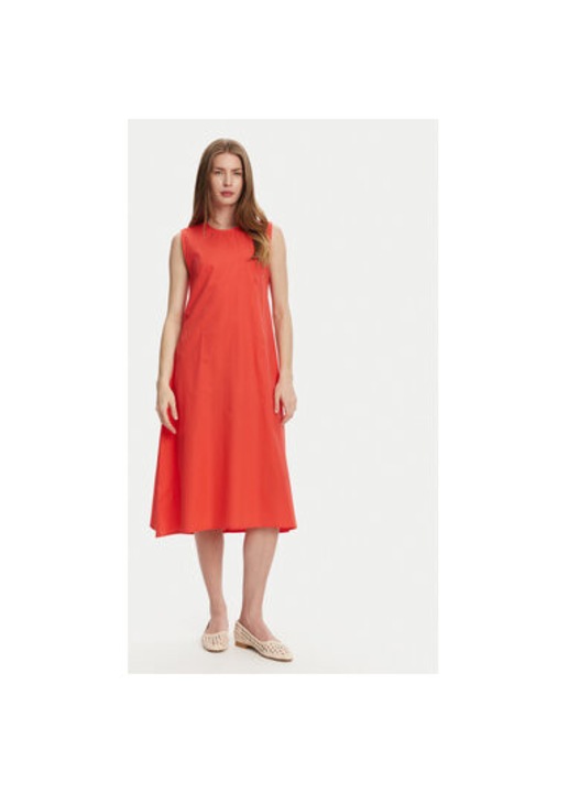 Дамска лятна рокля Selmark, BL4953, Светло червено