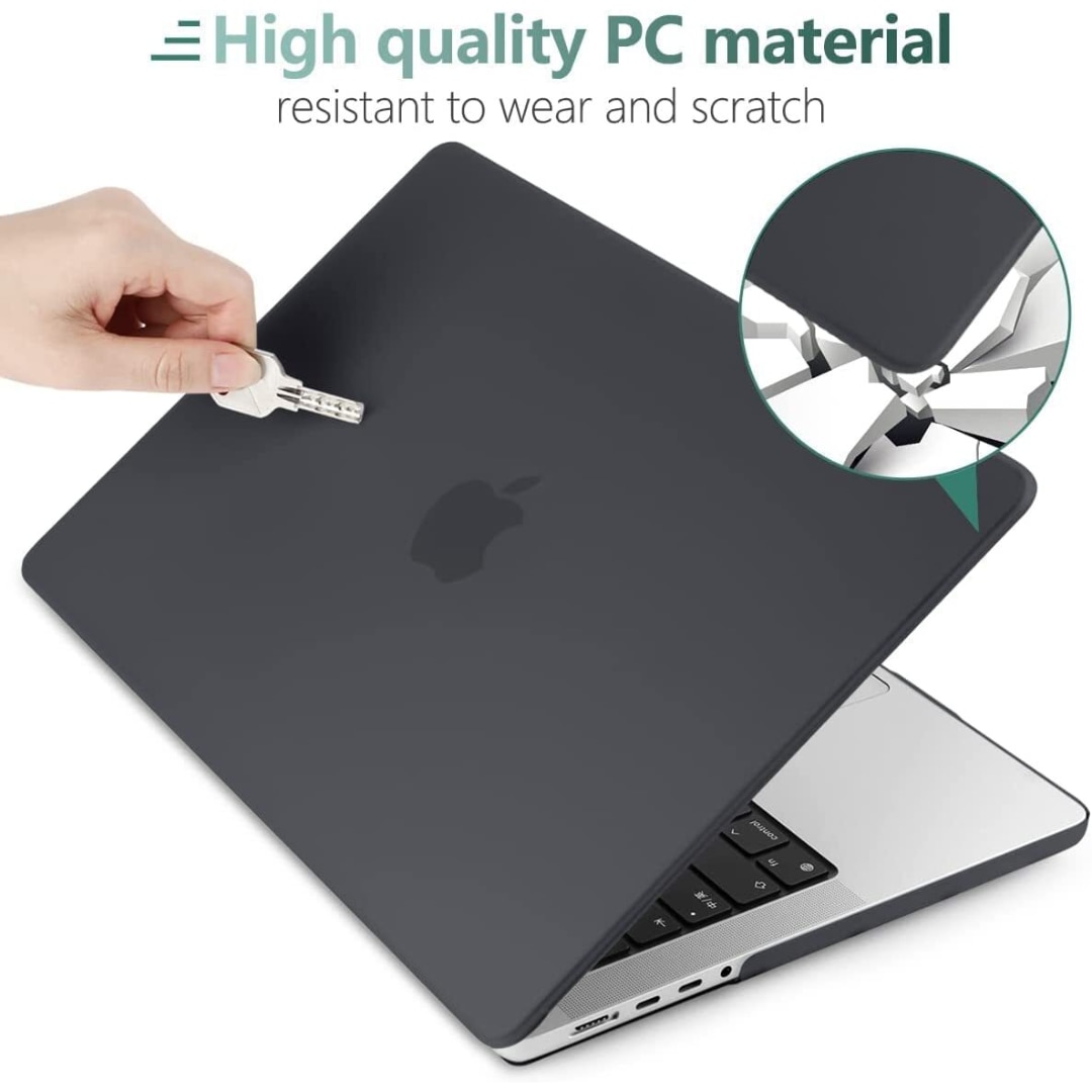 Carcasa slim pentru Macbook M2 Air 13.6 inch (A2681), Negru
