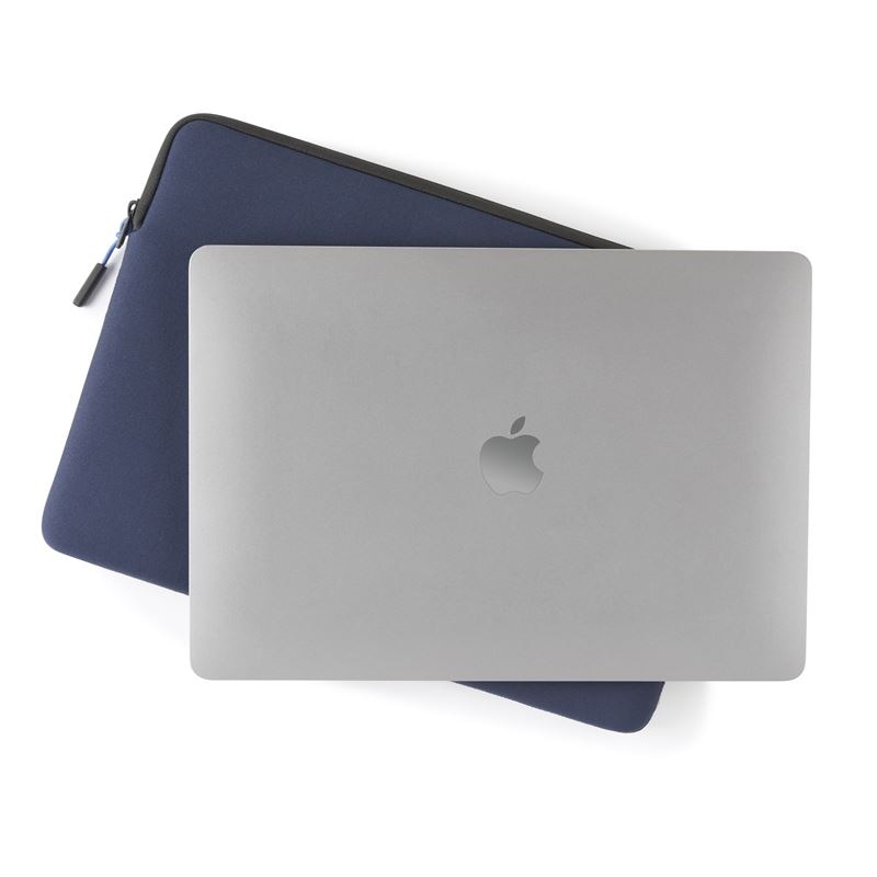 Husa laptop Pipetto Classic Fit Sleeve compatibila cu Macbook 13/14 inch, Albastru