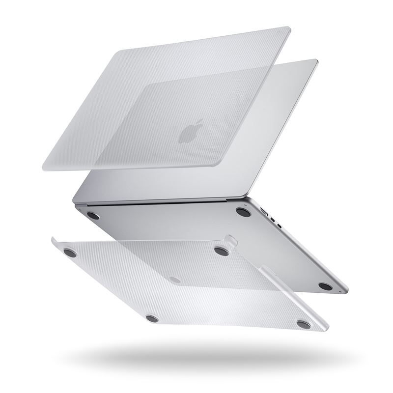 Carcasa Pipetto Hardshell Dots compatibila cu MacBook Air 15 inch 2024/2023, Transparent