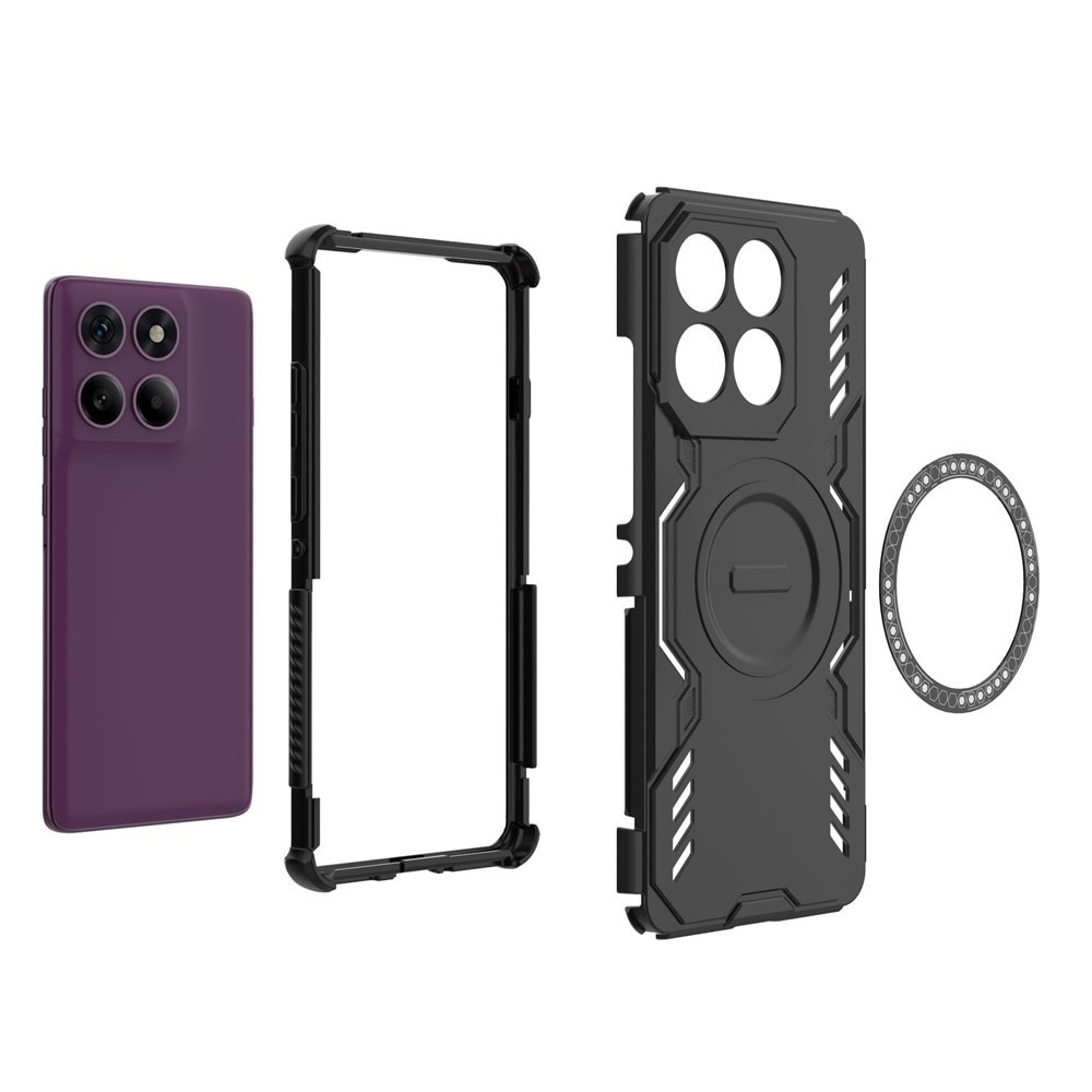 Husa pentru Motorola Edge 60 Pro - Techsuit ArmorMag Case - Black