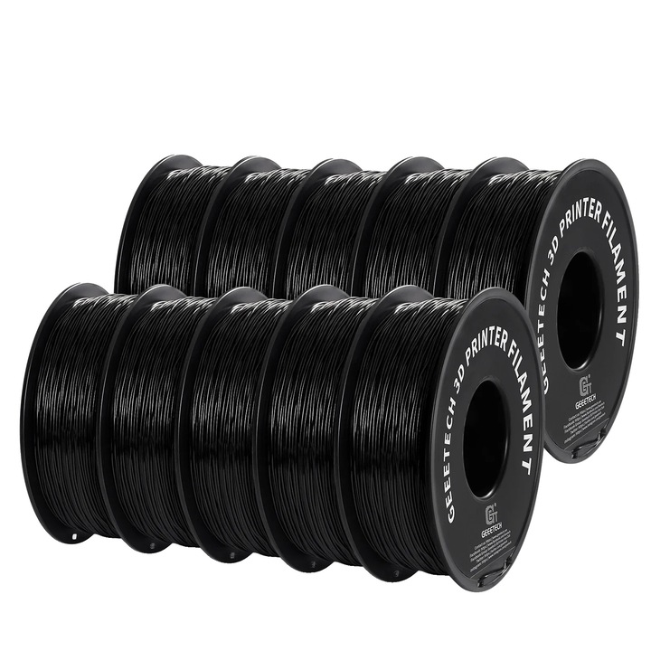 Filament 3D TPU flexibil, 1.75mm, fekete, 1kg