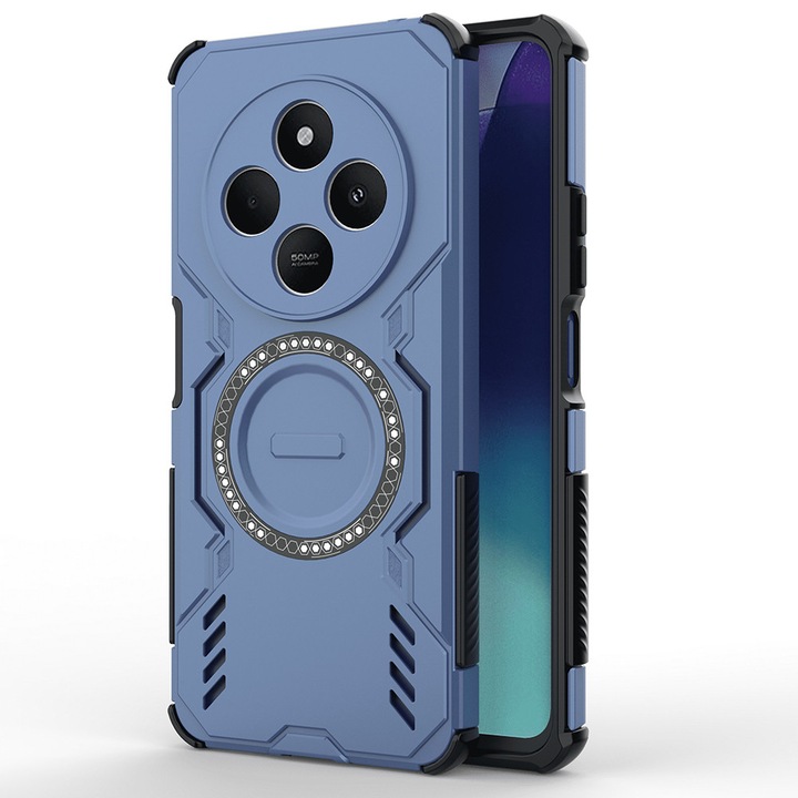 Калъф за Xiaomi Redmi 14C, поликарбонат, Stef's Cat, син