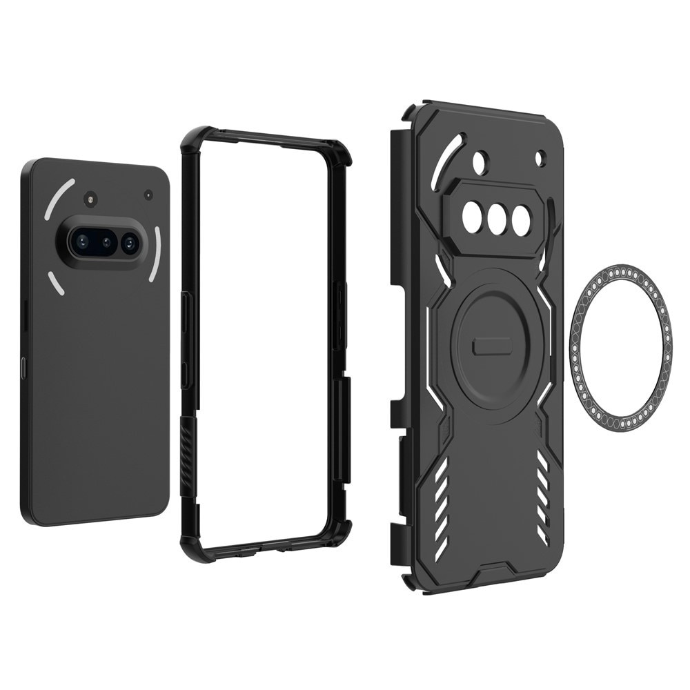 Husa pentru Nothing Phone (3a) ArmorMag, Magsafe, Antisoc, Calitate Premium, Protectie Superioara, DaDen, Negru