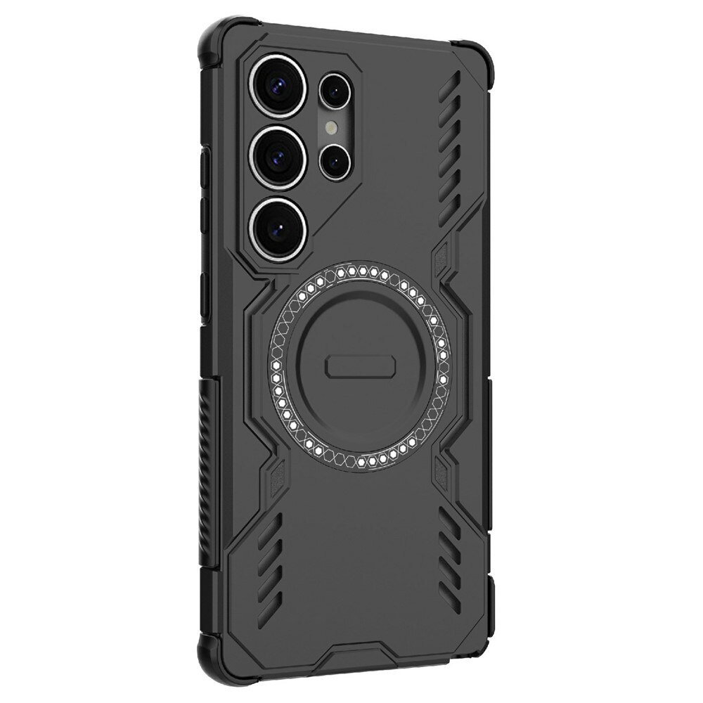 Husa pentru Samsung Galaxy S25 Ultra, colturi ranforsate, protectie camere, MagSafe, ArmorMag, Black