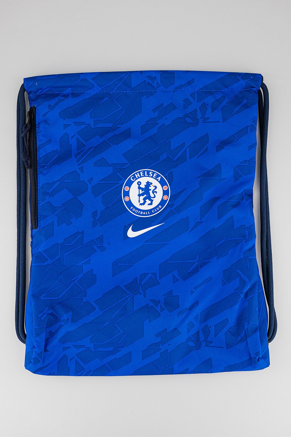 Nike, Rucsac din material textil cu snur, pentru fotbal Heritage, Albastru inchis