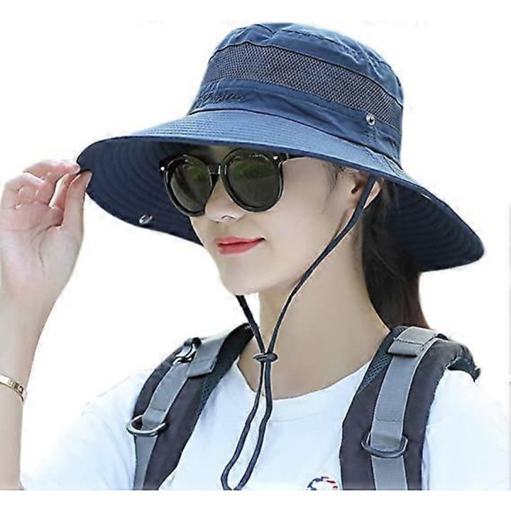 Kültéri UV-szűrős napkalap - Széles karimájú nyári kalap horgászathoz és strandoláshoz