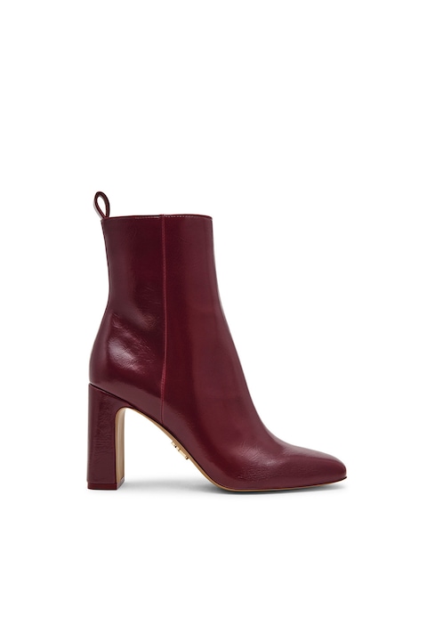 Steve Madden, Botine de piele ecologica Adelise, Violet pruna