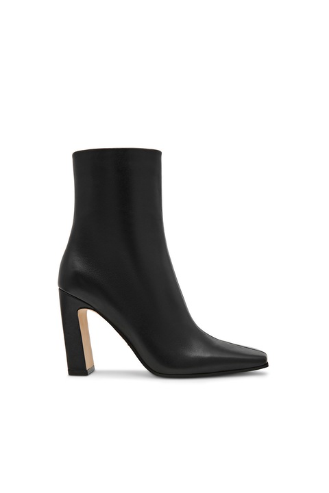 Steve Madden, Botine de piele Lizabelle, Negru, 36