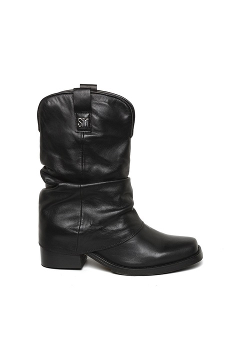 Steve Madden, Ghete de piele fara inchidere Qiana, Negru