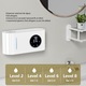 Dozator Automat Sapun Lichid cu Spuma, Rqiurpn, 5 Niveluri de Dozaj, Prindere de Perete, Senzor de Miscare, Fara Atingere, 500 ml, Afisaj Temperatura si Ora, pentru Baie, Bucatarie, IPX5, 1800mah