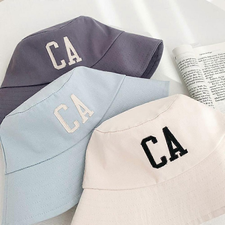 Palarie de plaja pliabila din bumbac cu 3 buc., palarie de pescar pentru vacante, scoala, cumparaturi, drumetii-a