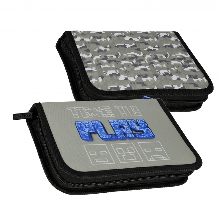 Penar Starpak Pixel, 2 clape, material rezistent, 21x14x4cm, pentru baieti si fete