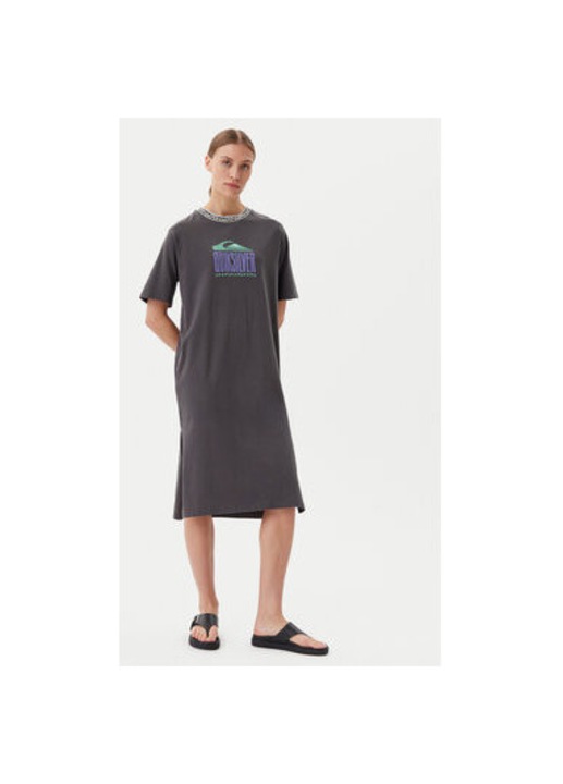 Quiksilver női ruha, EQWKD03035, Biopamut, Szürke, Szürke