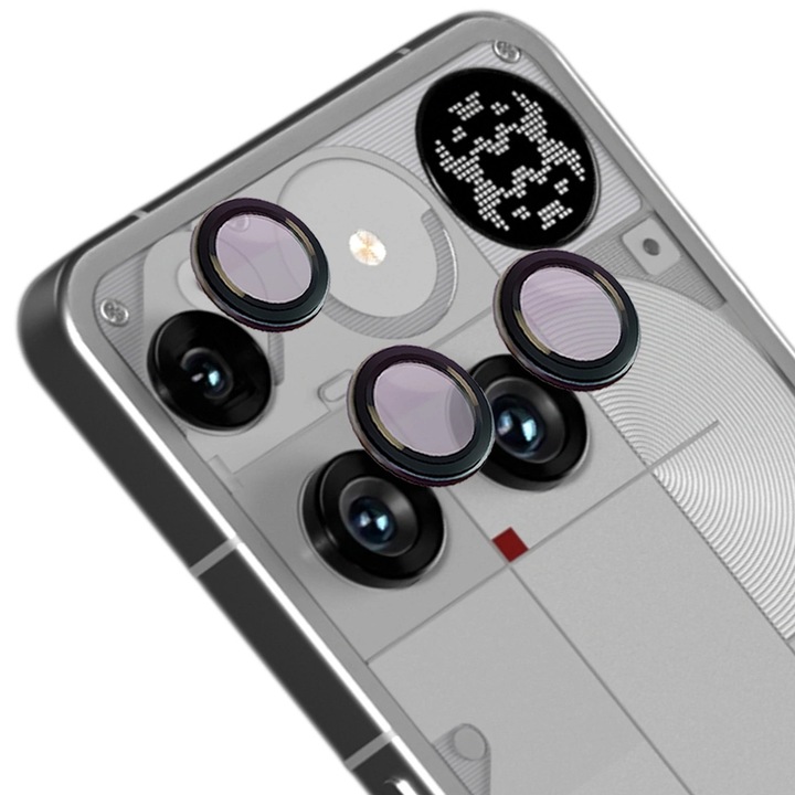 Sticla camera foto Bizon Glass Snap Lens pentru Nothing Phone (3), Transparent