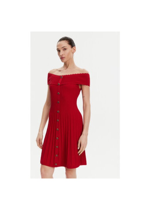 Rochie dama Morgan, 251-RMELDO, Viscoza/Poliamida, Rosu