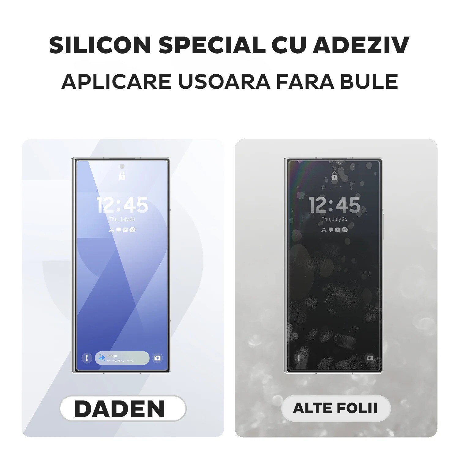 Folie Sticla pentru Samsung Galaxy Z Fold 7 Daden MaxProtection, Full Cover, Protectie Profesionala, Ultra Rezistenta, Calitate Premium