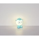 Lampa de veghe LED forma de oaie, 1W, 32 lm, lumina calda (3000K), IP20, touch dimmer, albastru mat/alb