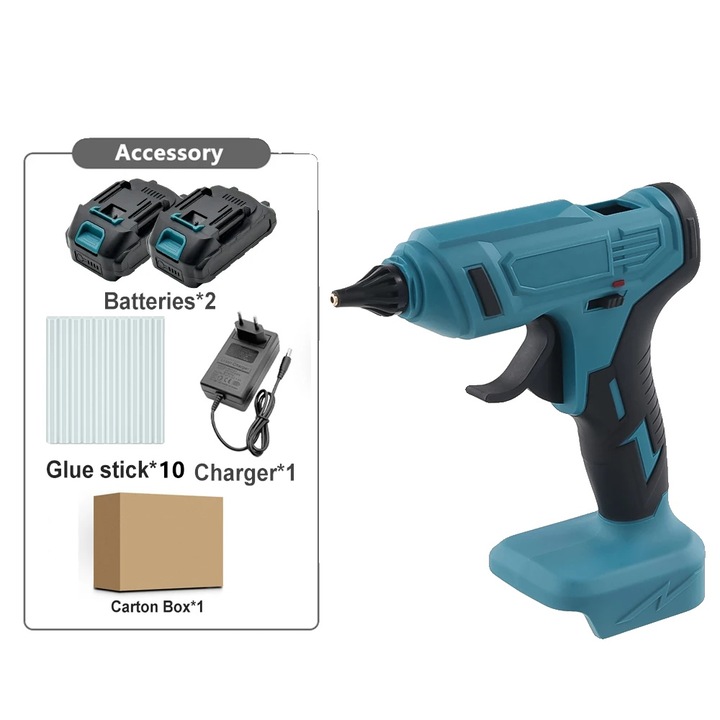 Поялник, безжичен дизайн, работа при висока температура, с 2 батерии