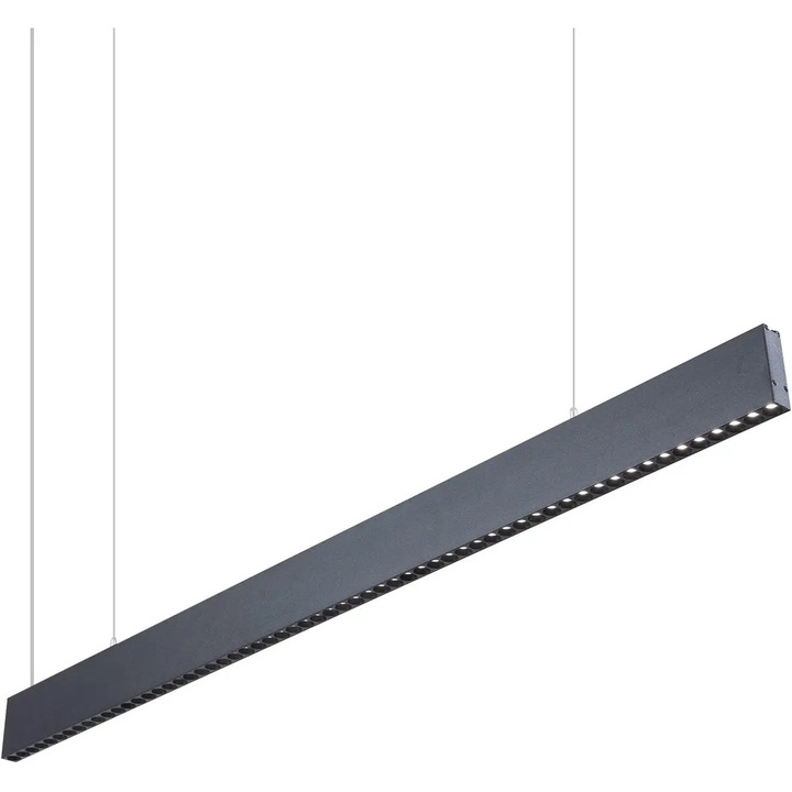 Lustra moderna, 4000K, neagra, design versatil, instalare simpla