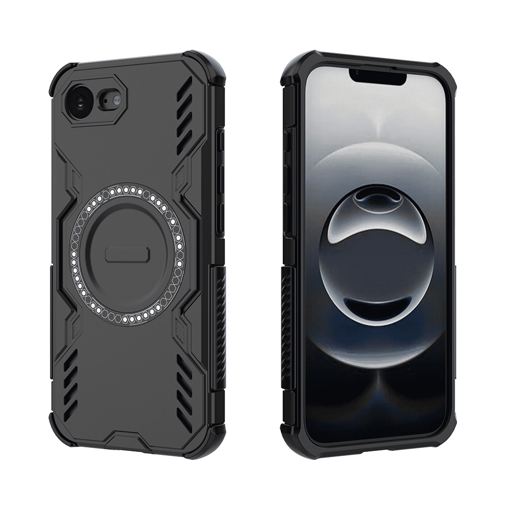 Husa pentru iPhone 16e / iPhone 17e, colturi ranforsate, protectie camere, MagSafe, ArmorMag, Black