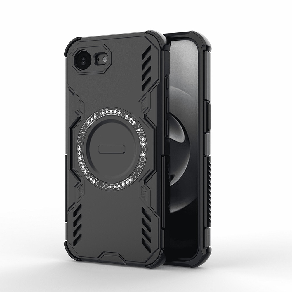 Husa pentru iPhone 16e / iPhone 17e, colturi ranforsate, protectie camere, MagSafe, ArmorMag, Black
