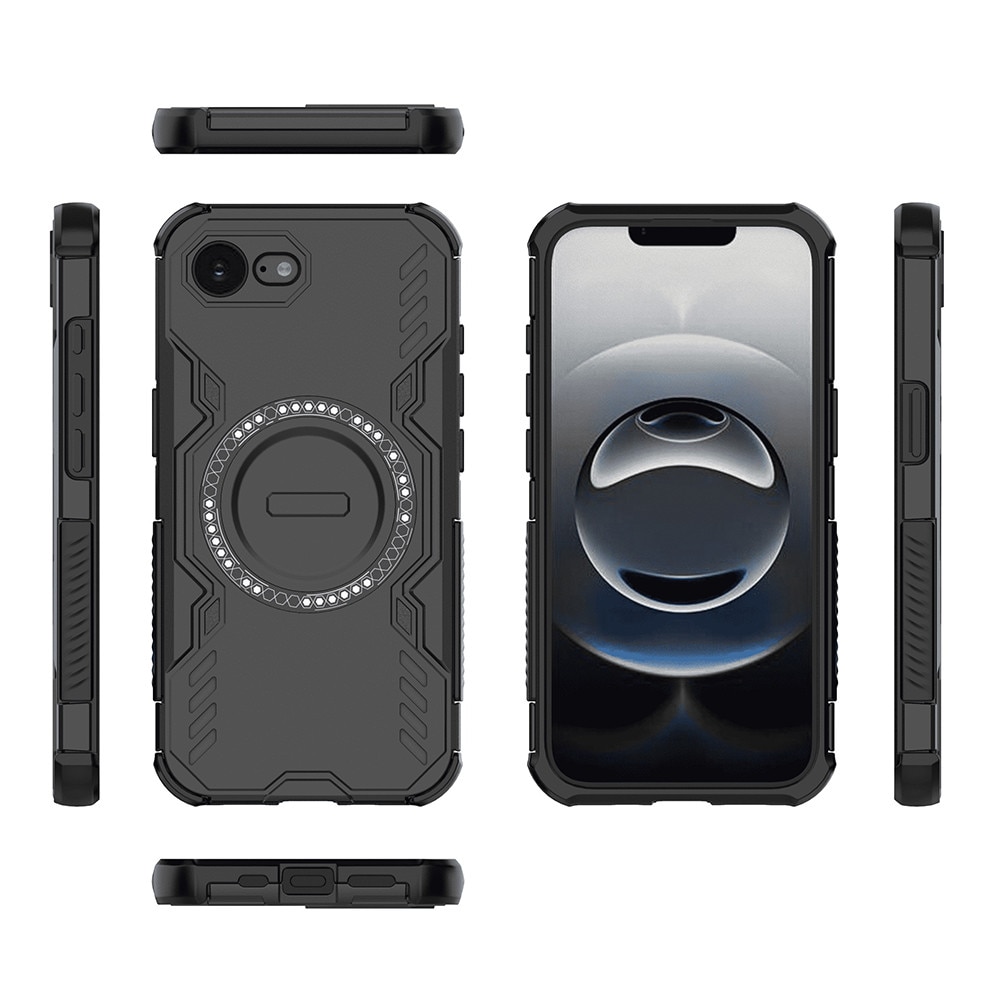 Husa pentru iPhone 16e / iPhone 17e, colturi ranforsate, protectie camere, MagSafe, ArmorMag, Black