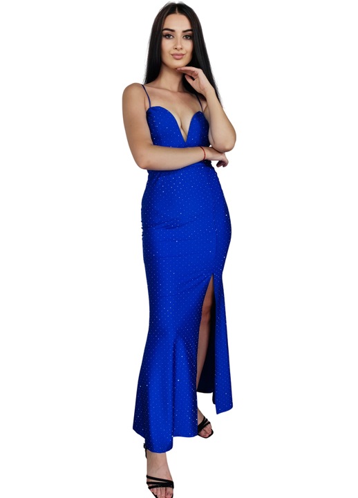 Rochie de seara lunga albastru regal, S