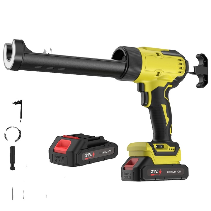 Електрически поялник, 6 регулируеми скорости, LED функция, 1 батерия, 40x22x7см