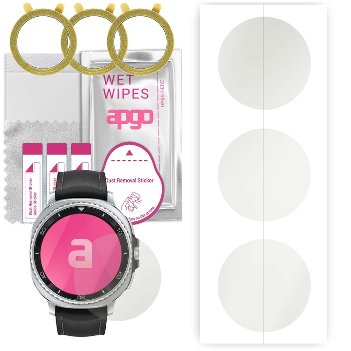 Set de 3 folii de protecție hidrogel MATTE pentru Samsung Galaxy Watch 8 Classic 46mm, ultra-subțire, anti-zgârieturi