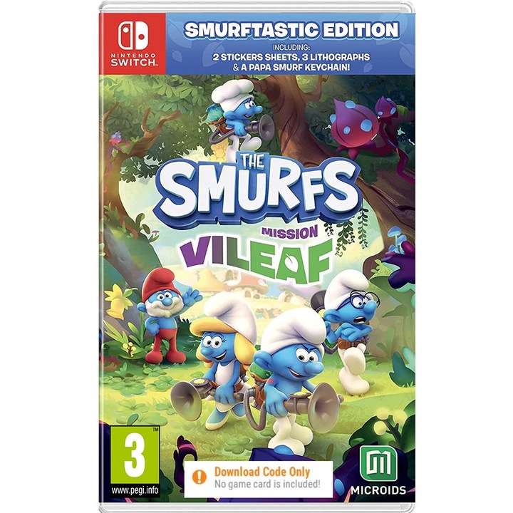 Joc The Smurfs Mission Vileaf Smurftastic Edition Pentru Nintendo Switch