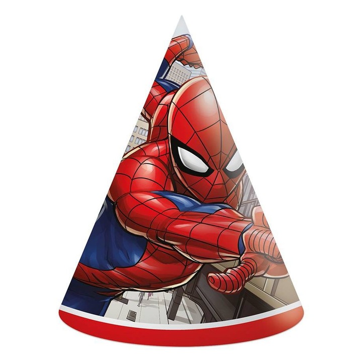 Set 6 coifuri Spiderman, Procos, material de calitate, cu elastic
