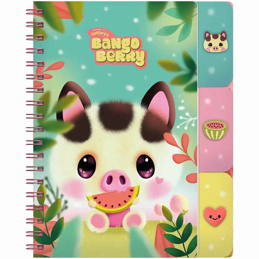 Notes cu separatoare si spira Bangoberry Piggy Porcusorul in