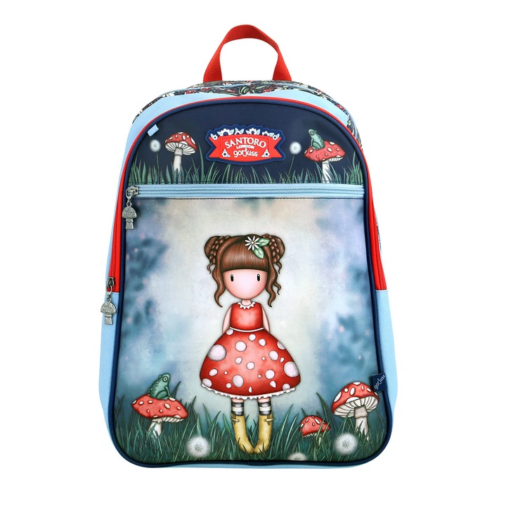 Gorjuss Little Mushroom iskolatáska, 1 rekesz, 33x43x20 cm