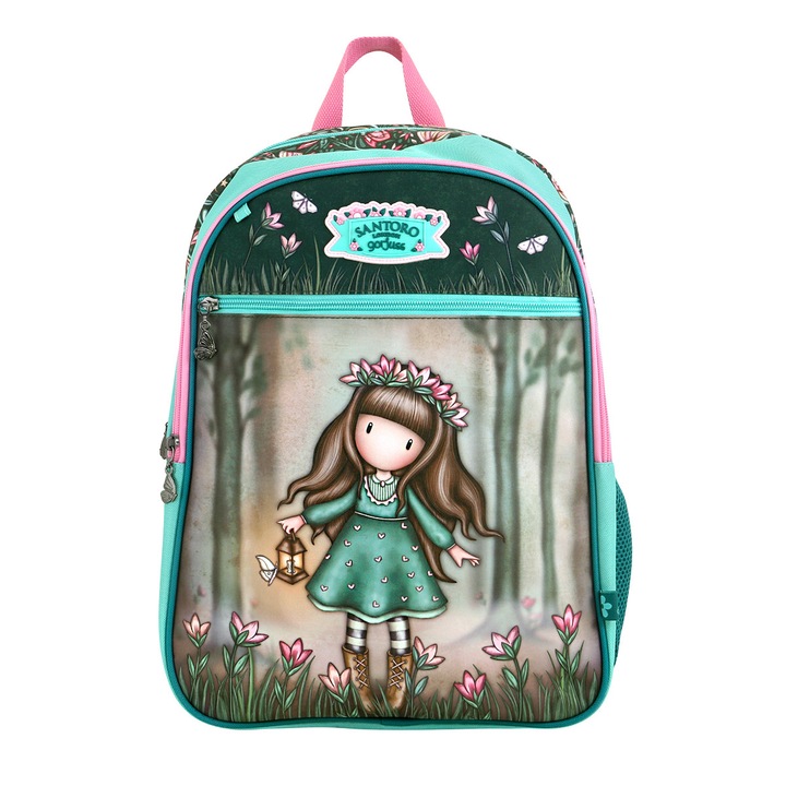 Gorjuss Wildflower iskolatáska, 1 rekesz, 33x43x20cm