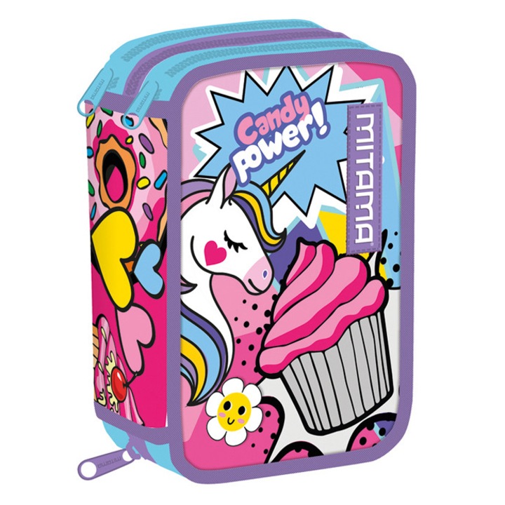 Несесер Mitama, Оборудван, 3 отделения и флорален дизайн