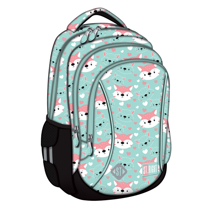 Ghiozdan BP26 ST Right Lovely Fox 3 compartimente 39x27x17cm