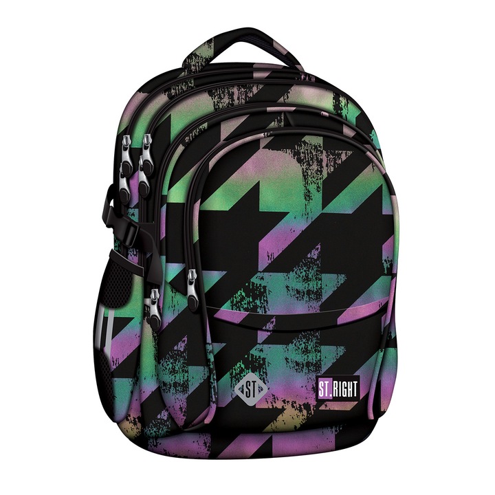 Ghiozdan BP01 ST Right Holo Impression 4 compartimente 43cmx32cmx21cm